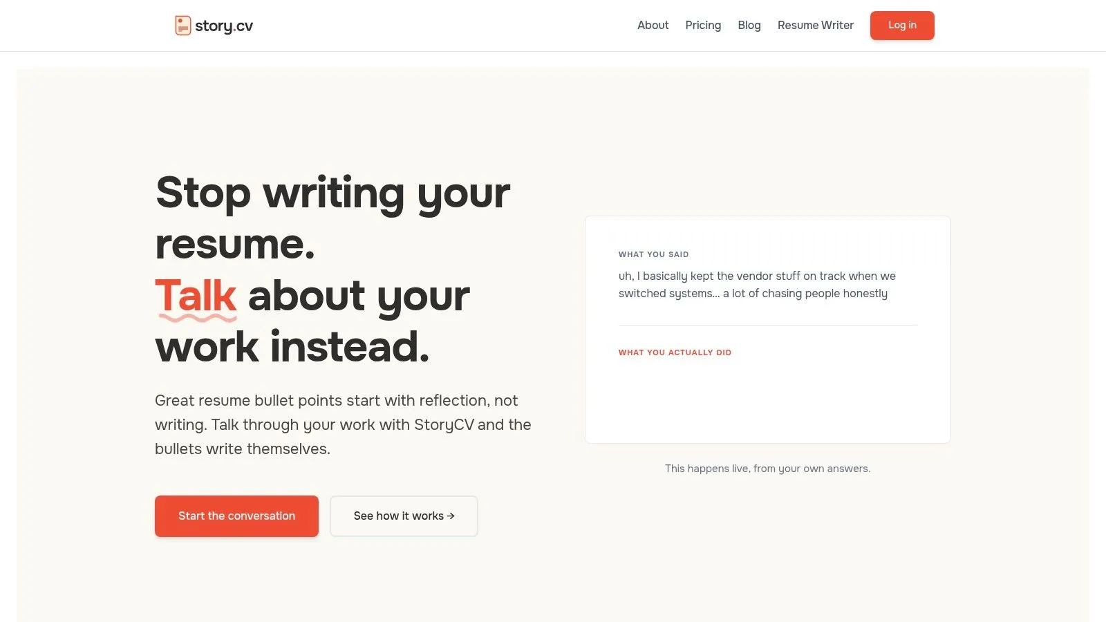 StoryCV
