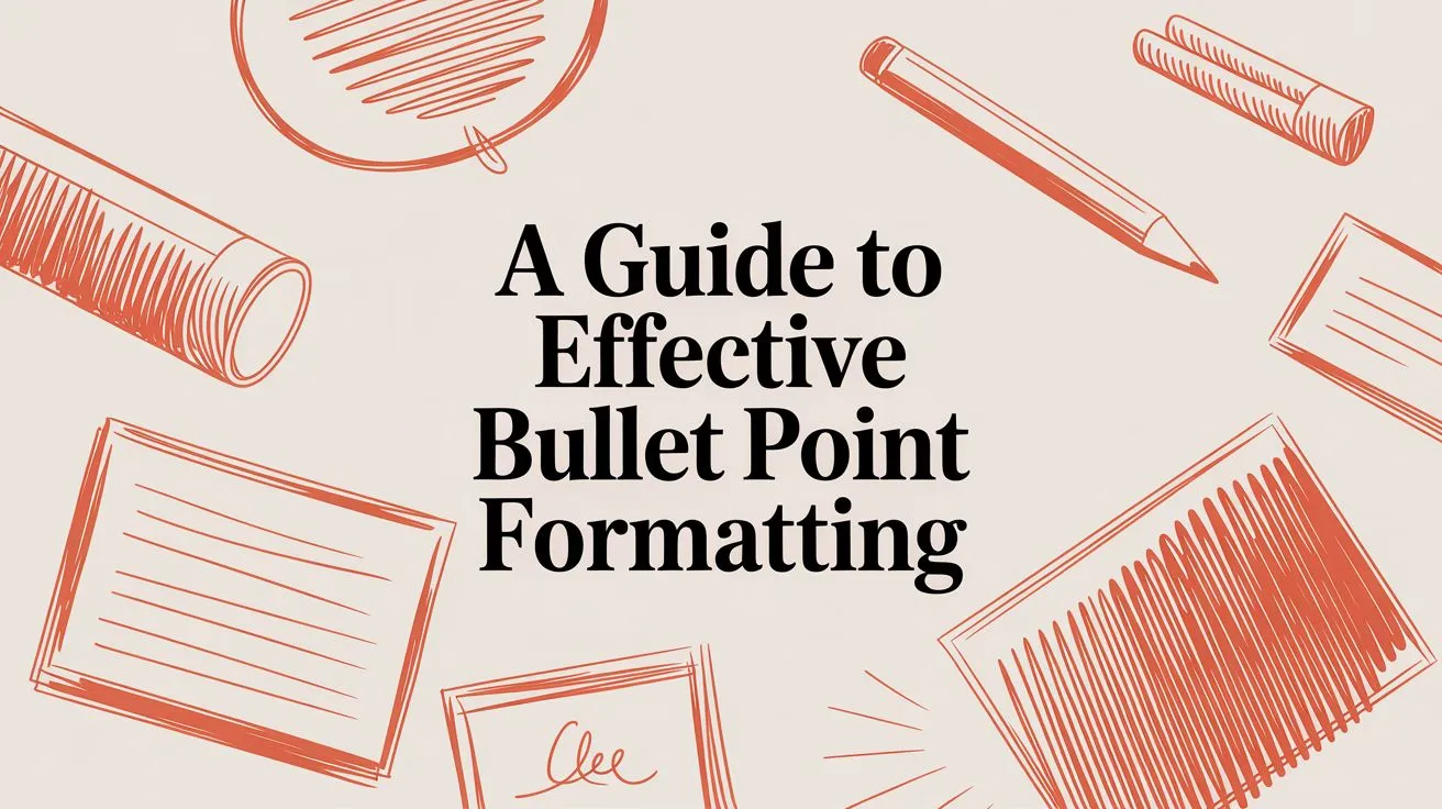Your Guide to Killer Bullet Point Formatting - StoryCV Blog