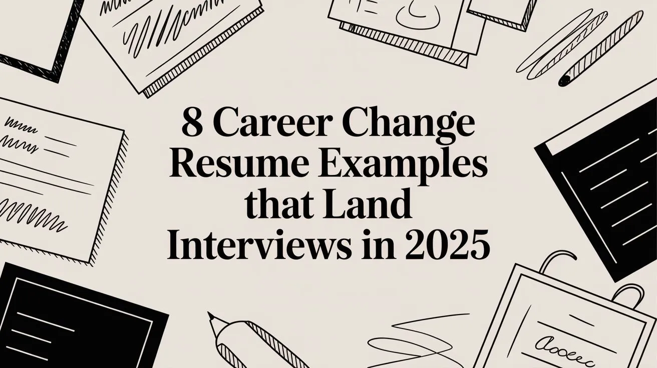 8 Career Change Resume Examples That Land Interviews in 2025 - StoryCV Blog