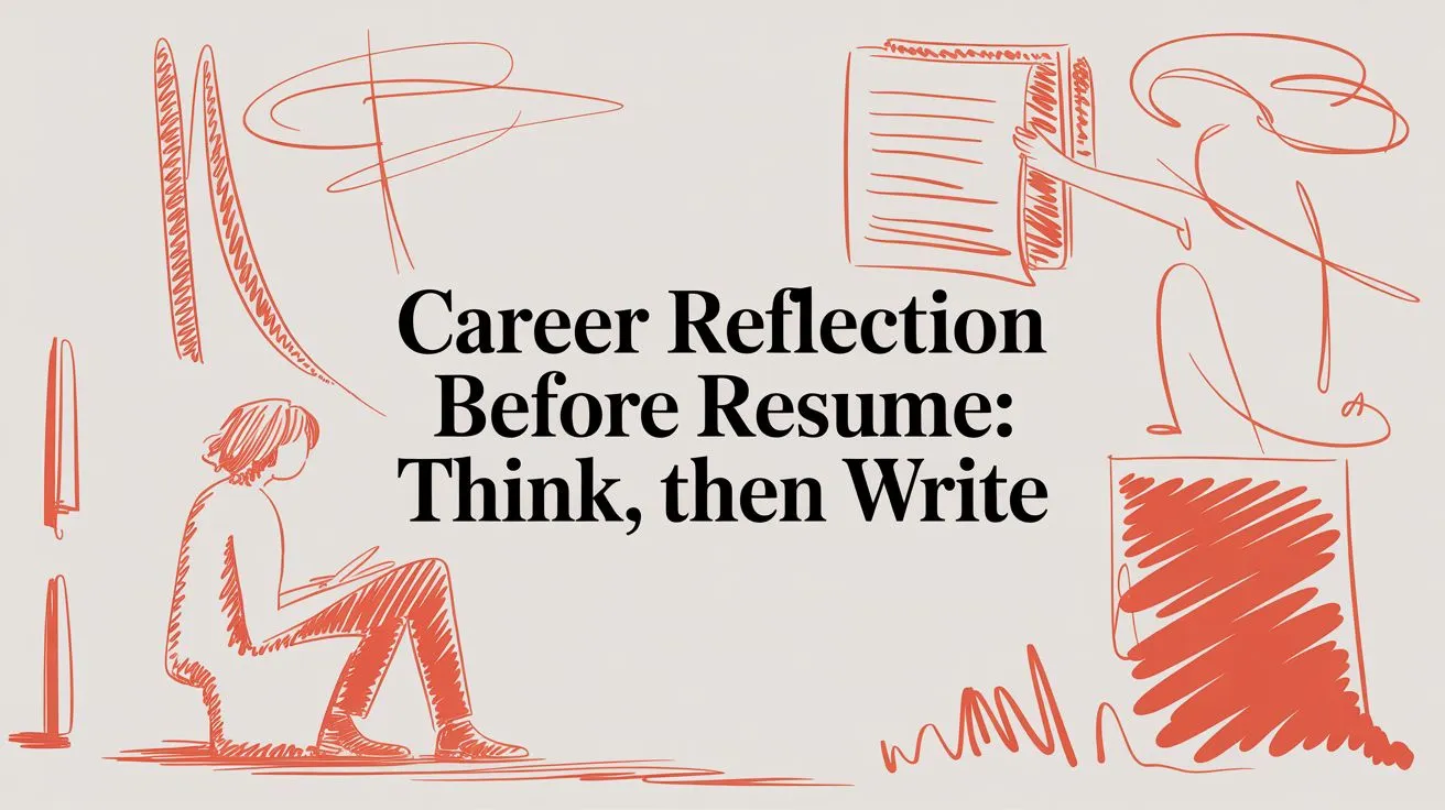 Career Reflection Before Resume: Think, Then Write - StoryCV Blog
