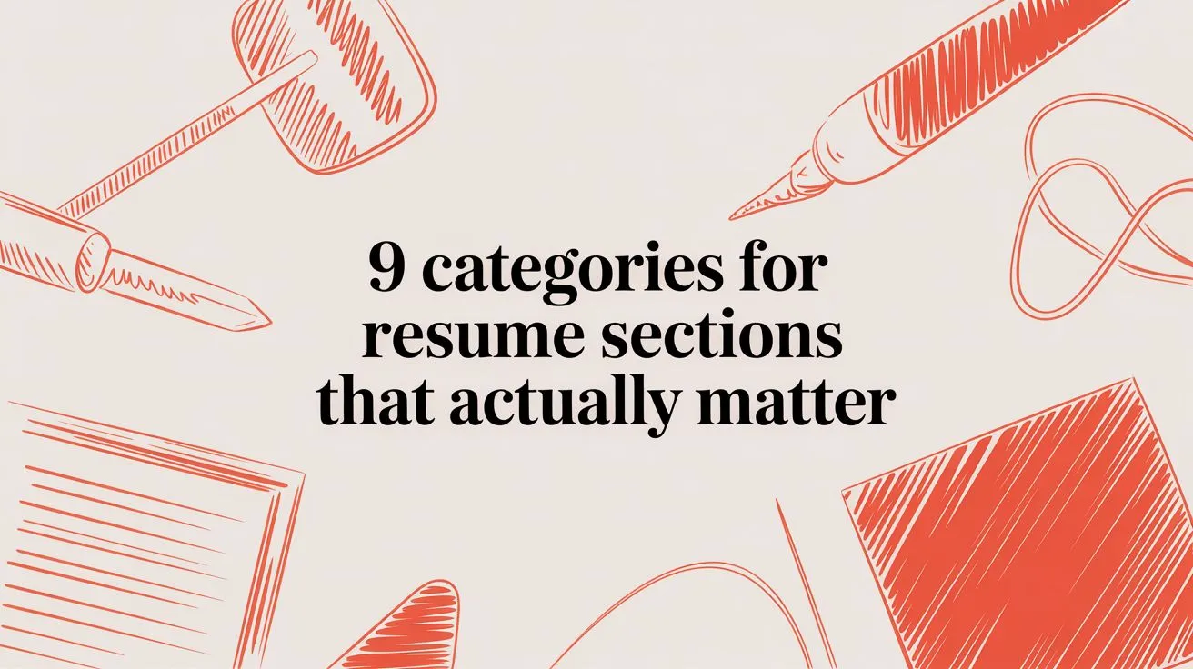 9 Categories for Resume Sections That Actually Matter - StoryCV Blog