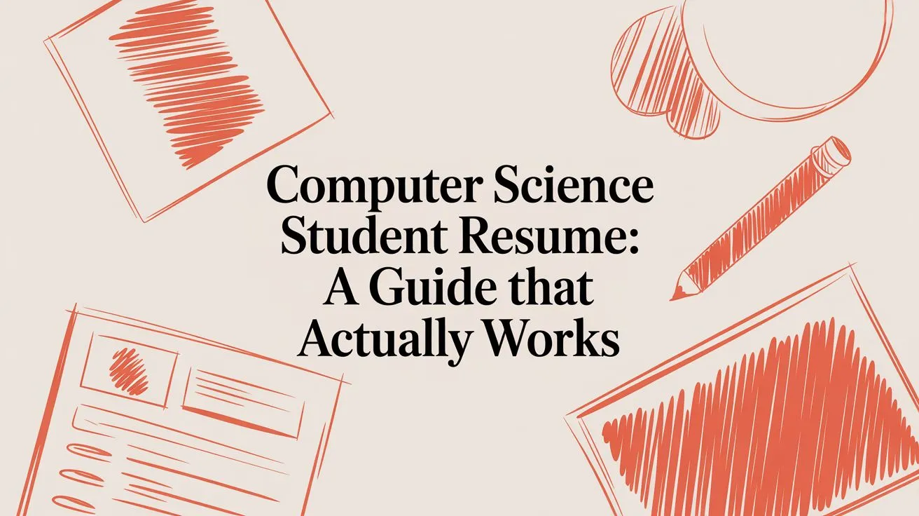 Computer Science Student Resume: A Guide That Actually Works - StoryCV Blog