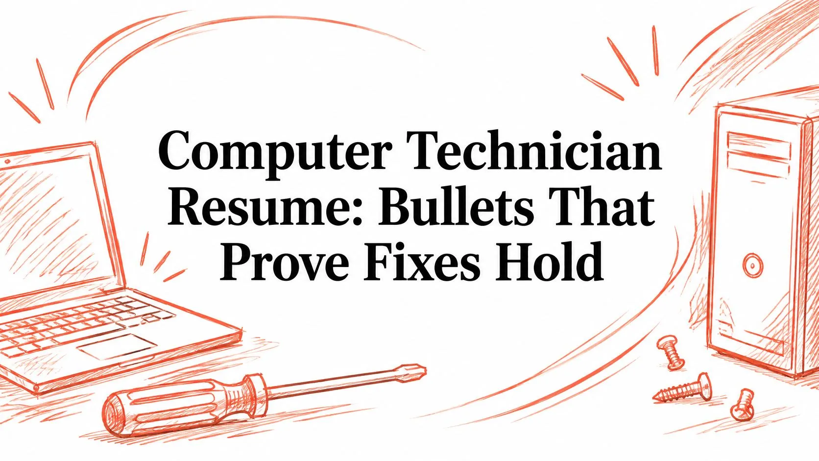 Computer Technician Resume: Bullets That Prove Fixes Hold - StoryCV Blog