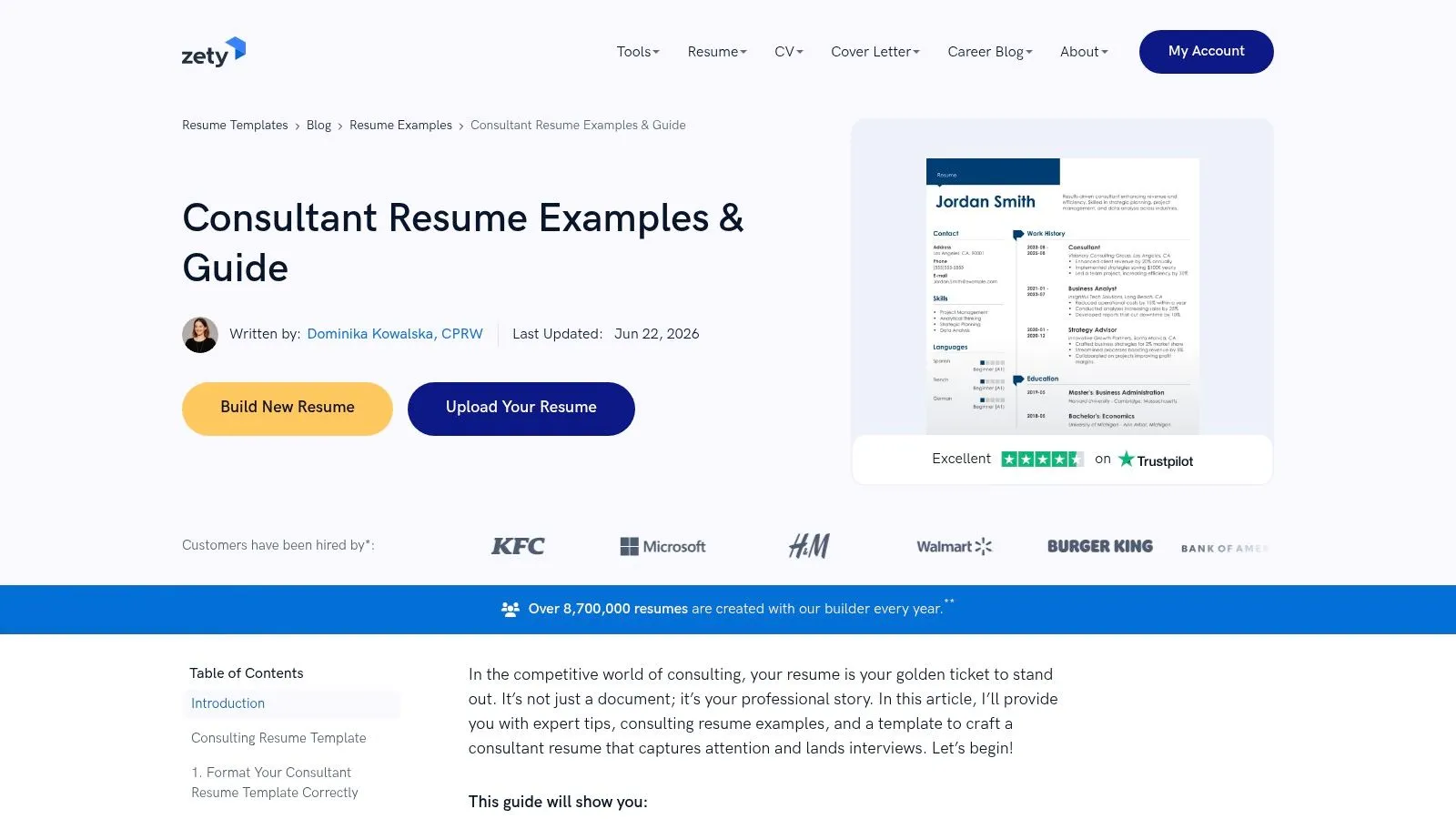3. Strategy Consultant Resume Sample (Boutique Firm)