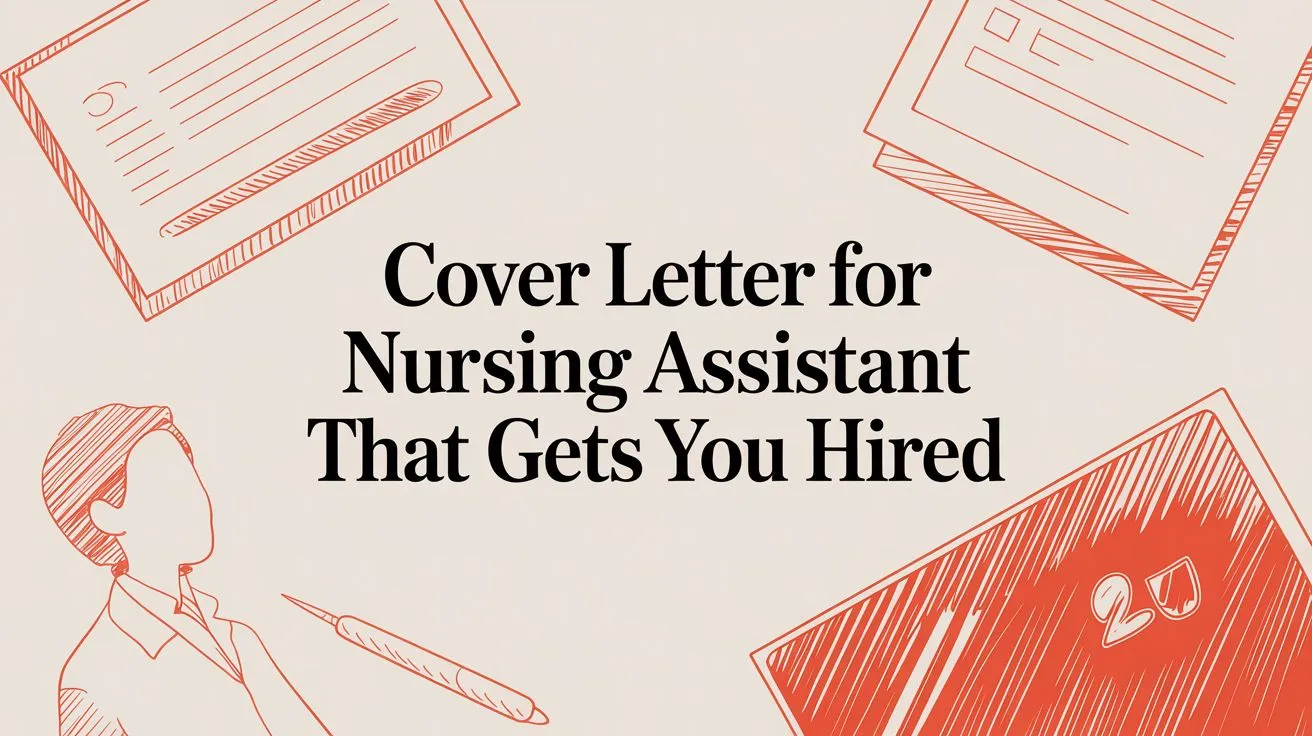 Cover Letter for Nursing Assistant that Gets you Hired - StoryCV Blog