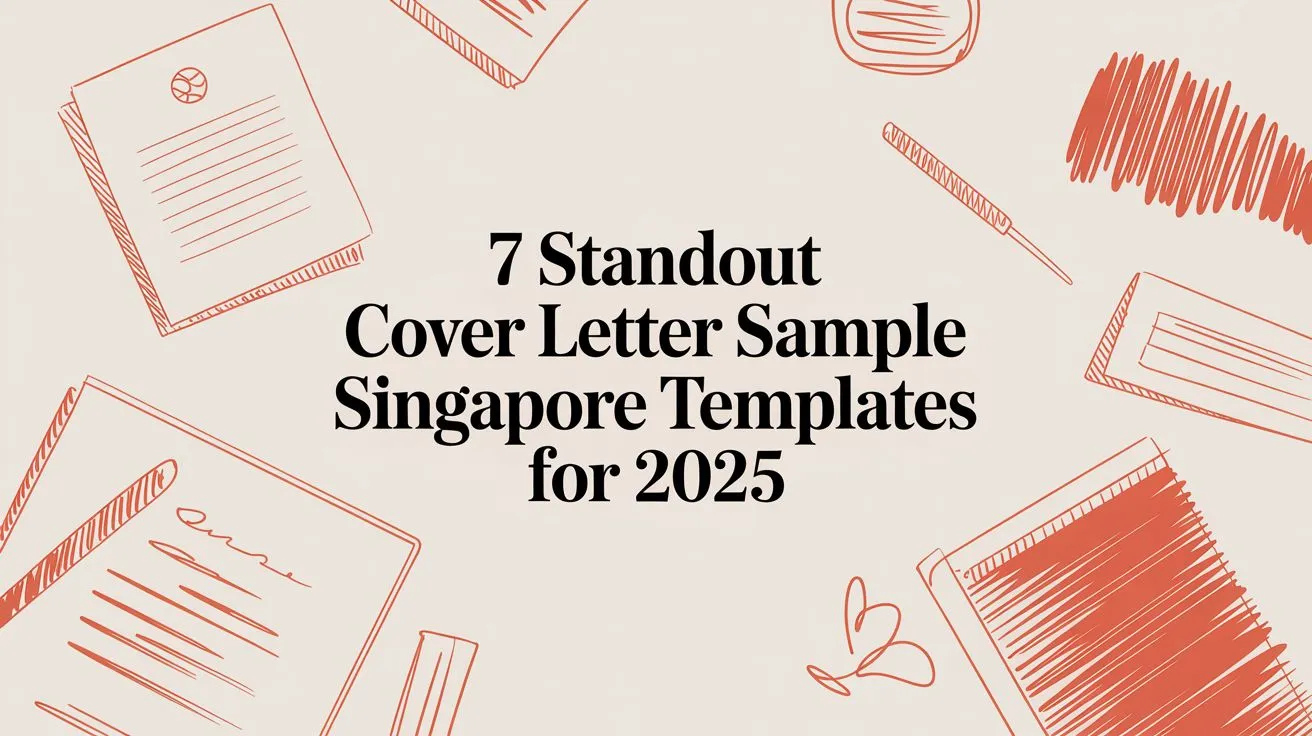 7 Standout Cover Letter Sample Singapore Templates for 2026 - StoryCV Blog