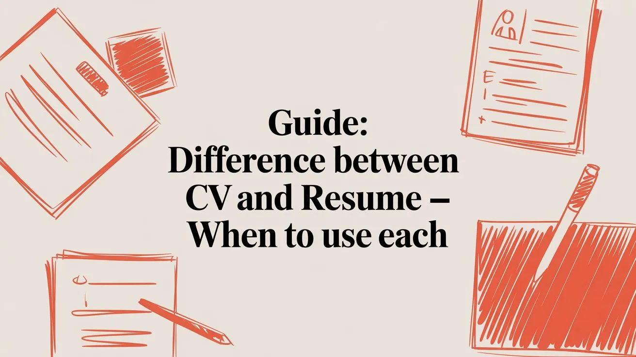 CV vs. Resume: What's the Difference and Which One Do I Use? - StoryCV Blog