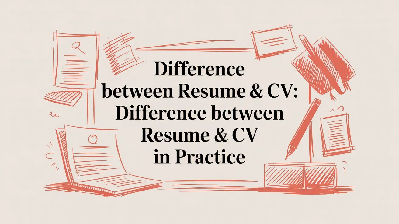 Difference Between Resume & CV: Which One Do You Actually Need? - StoryCV Blog