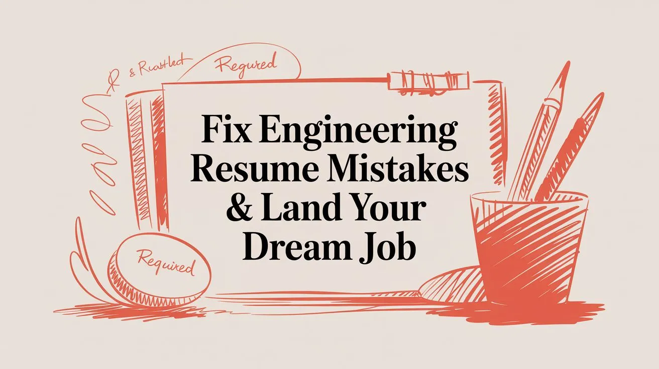 Fix Engineering Resume Mistakes & Land Your Dream Job - StoryCV Blog