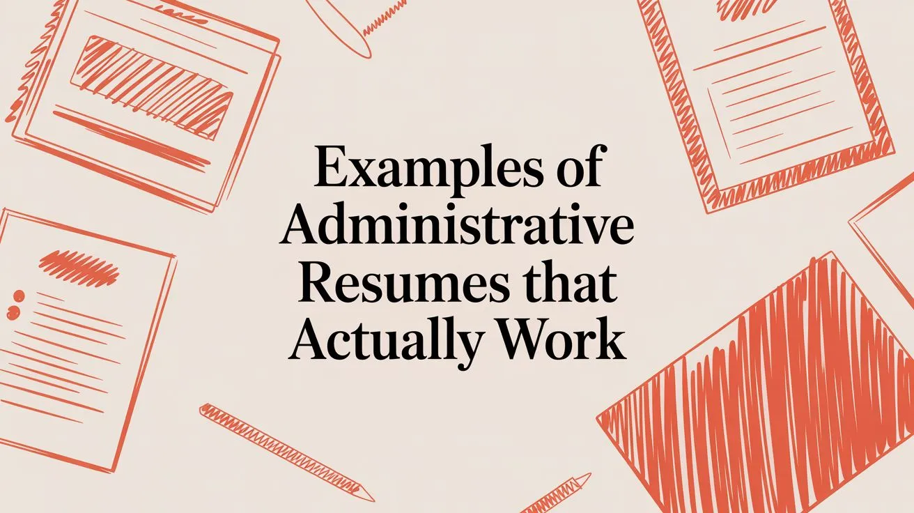 Examples of Administrative Resumes That Actually Work - StoryCV Blog
