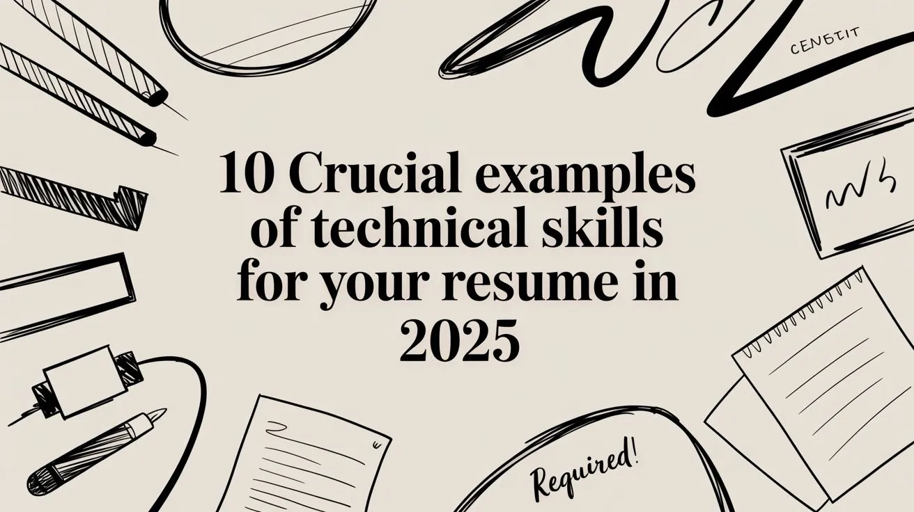10 Crucial Examples of Technical Skills for Your Resume in 2026 - StoryCV Blog