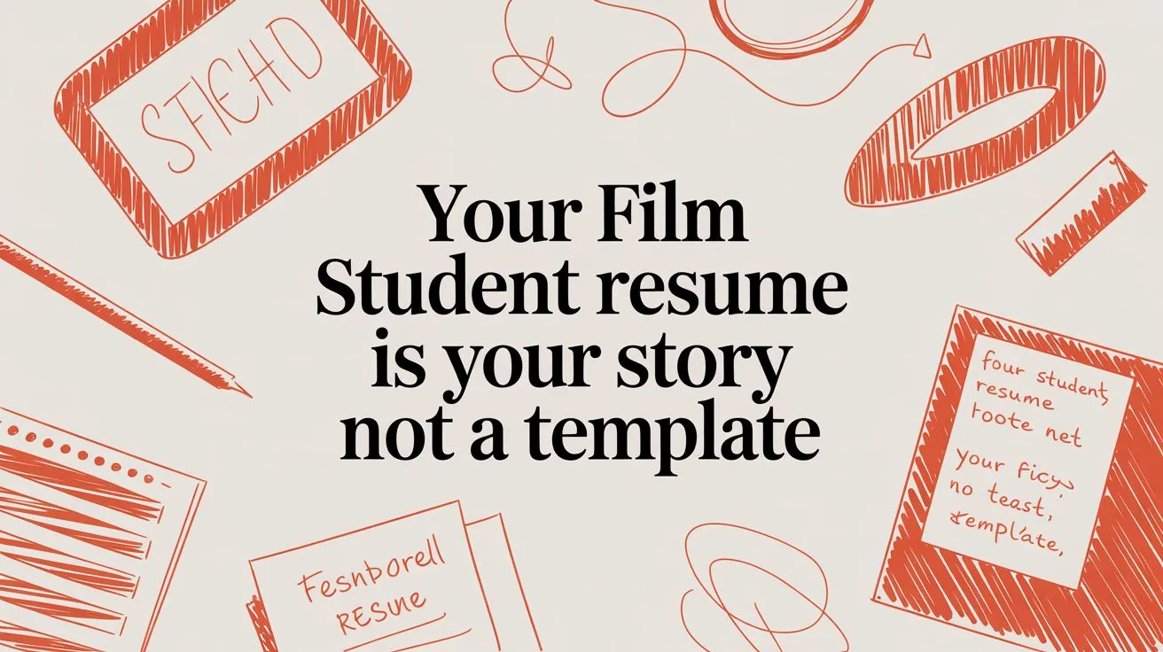 Film Student Resumes: A Guide That's Not a Template - StoryCV Blog