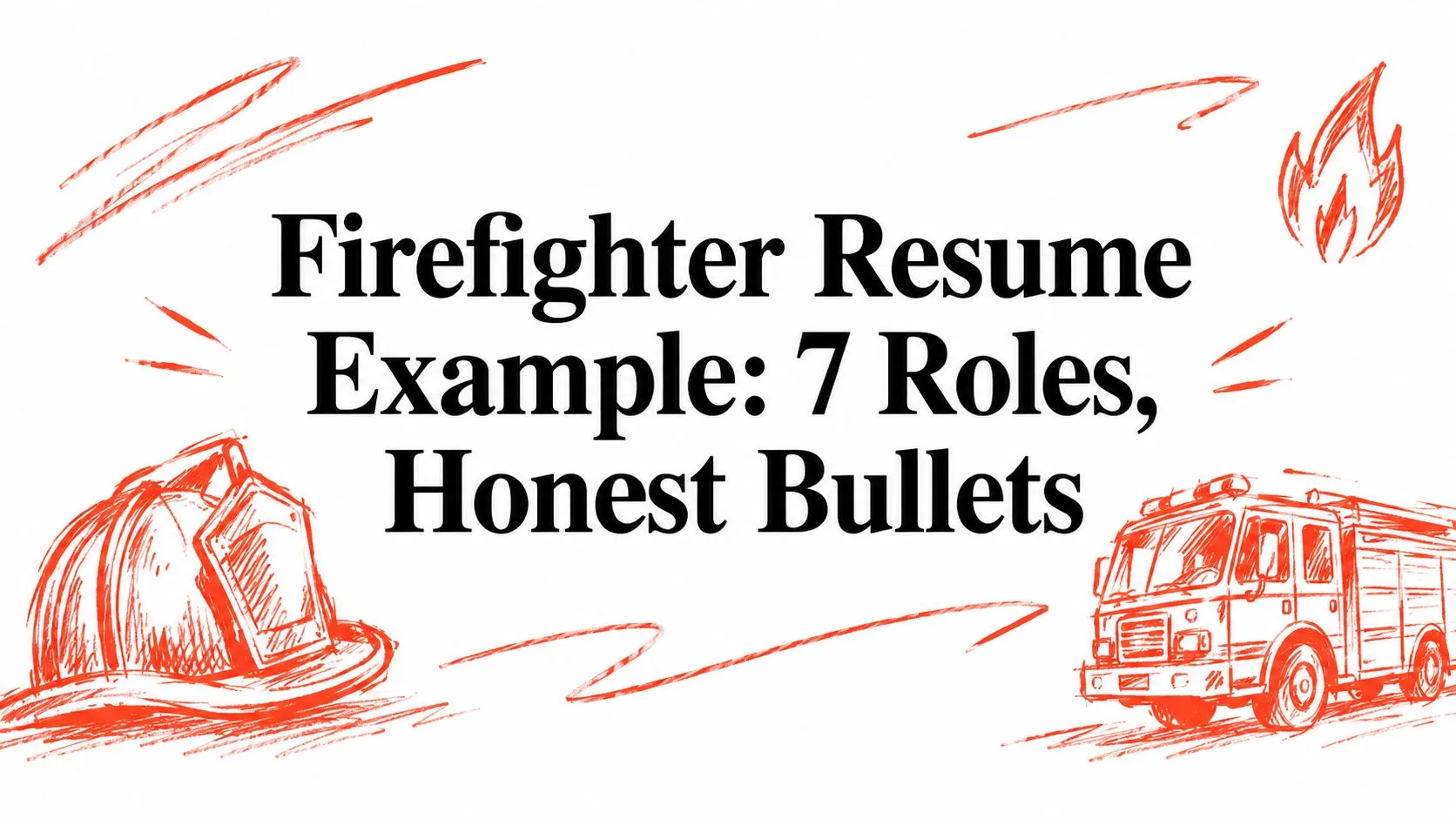 Firefighter Resume Example: 7 Roles, Honest Bullets - StoryCV Blog