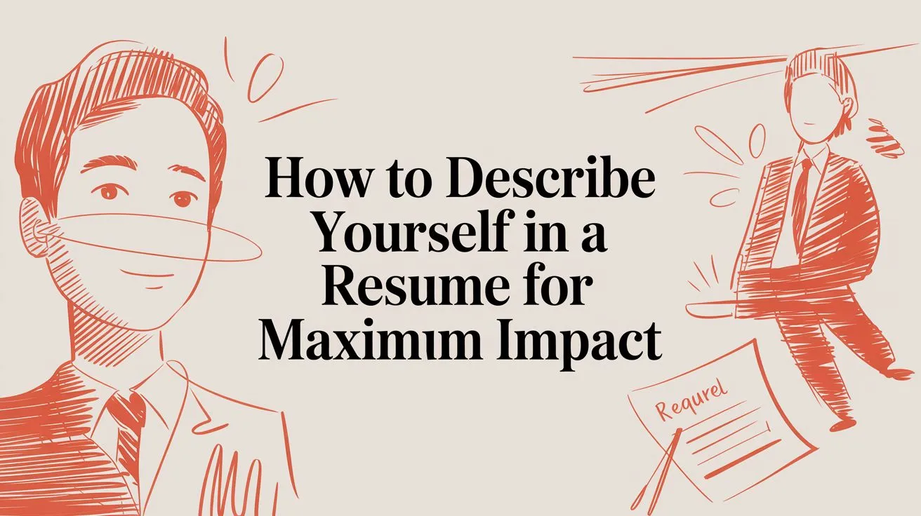How to Describe Yourself in a Resume for Maximum Impact - StoryCV Blog