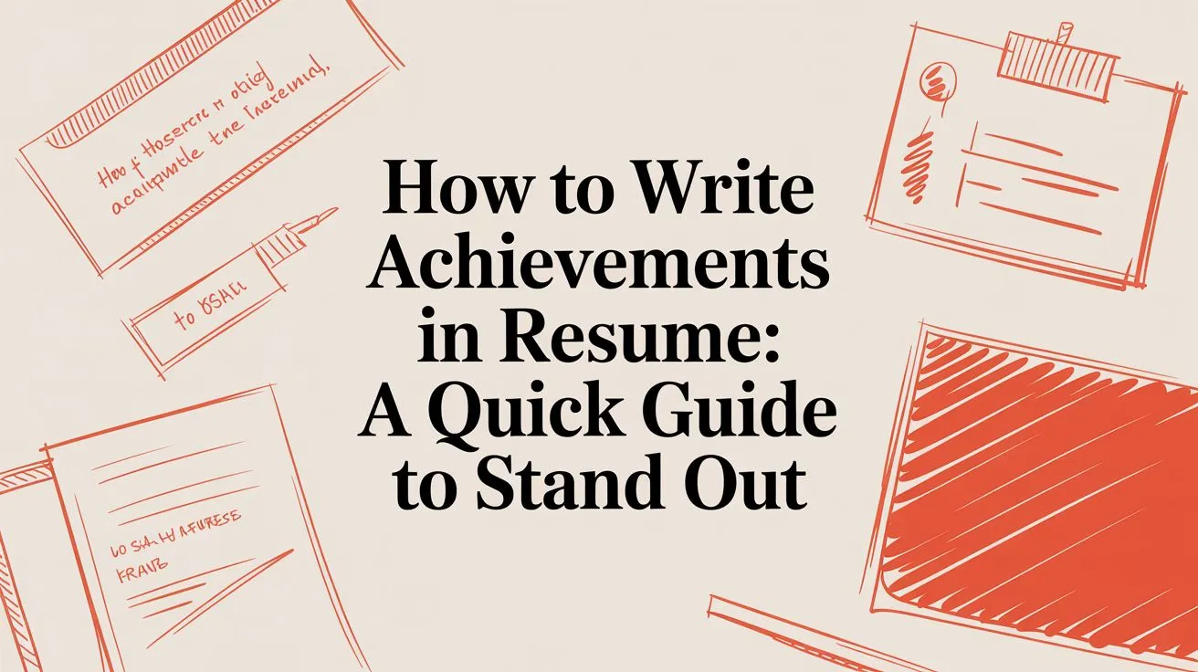 How to Write Achievements on Your Resume - StoryCV Blog