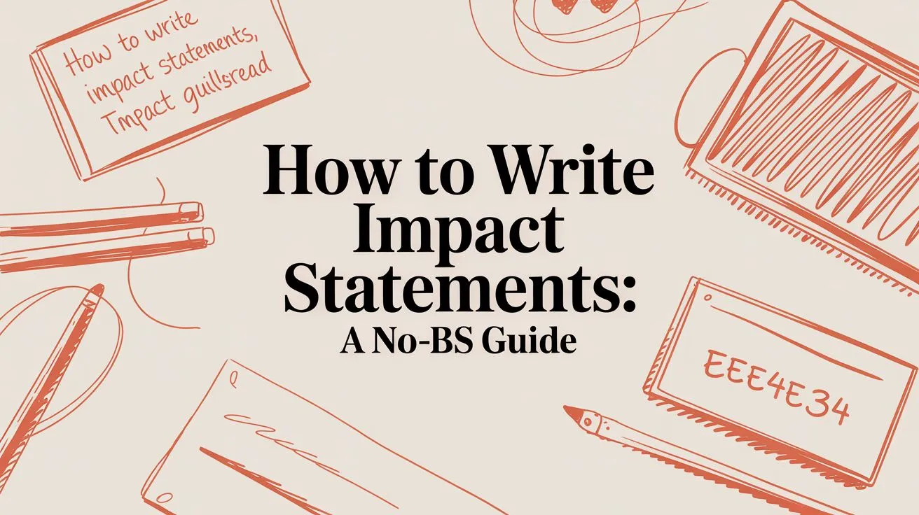 How to Write Impact Statements on Your Resume - StoryCV Blog