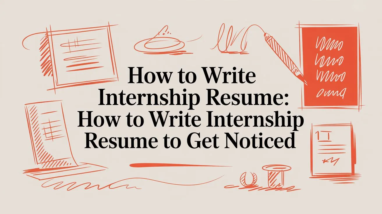 How to Write an Internship Resume That Gets You Hired - StoryCV Blog