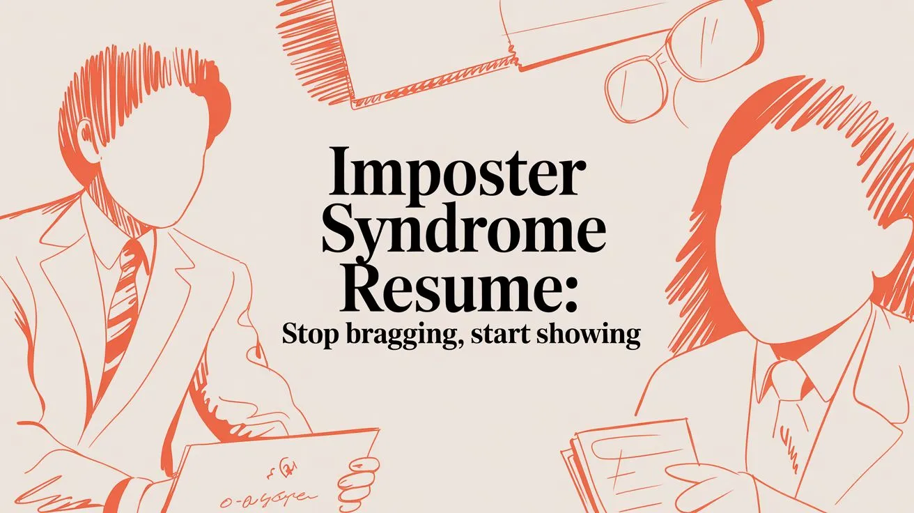 Imposter Syndrome Resume: Stop Bragging, Start Showing - StoryCV Blog