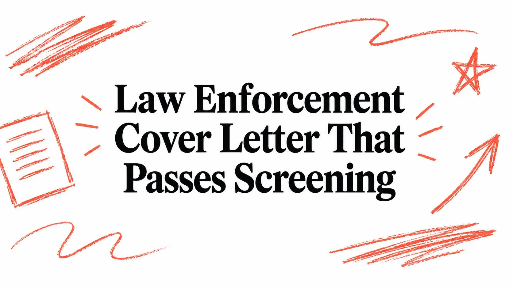 Law Enforcement Cover Letter That Passes Screening - StoryCV Blog