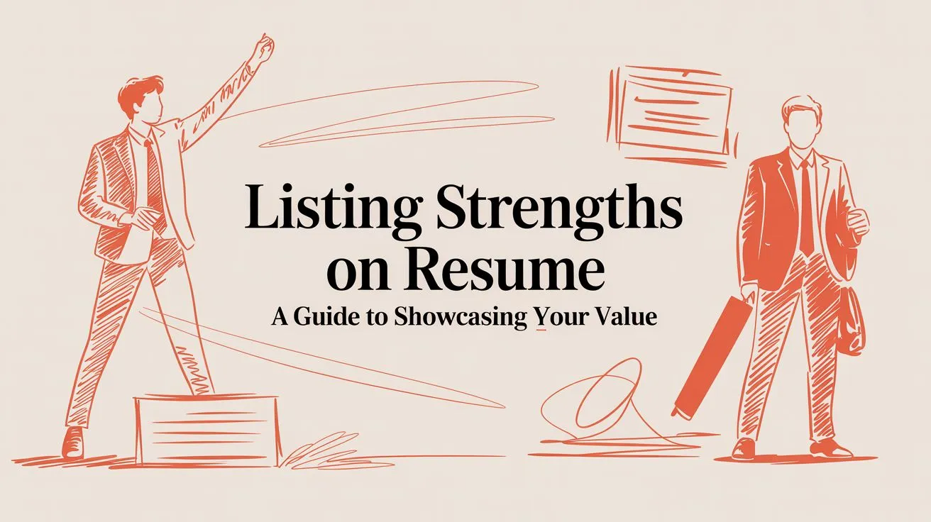 Listing Strengths on Resume A Guide to Showcasing Your Value - StoryCV Blog