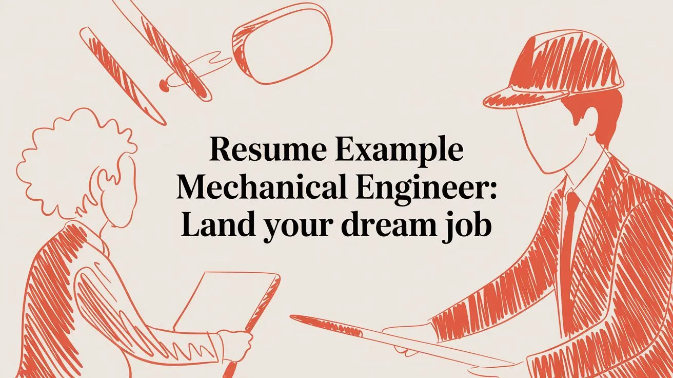 Resume Example Mechanical Engineer: Land Your Dream Job - StoryCV Blog