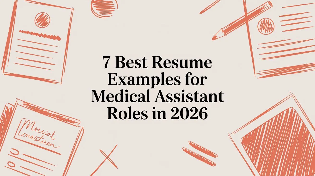7 Best Resume Examples for Medical Assistant Roles in 2026 - StoryCV Blog
