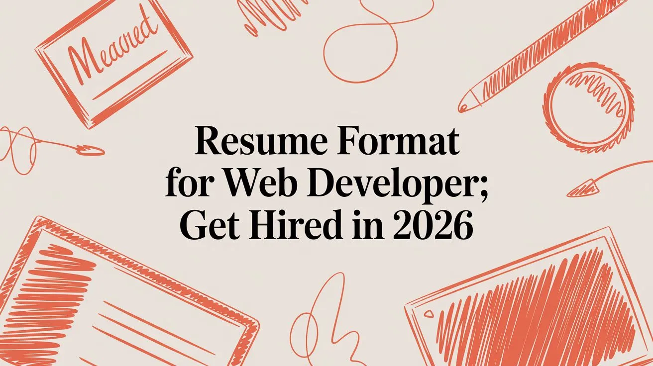 Resume Format for Web Developer: Get Hired in 2026 - StoryCV Blog