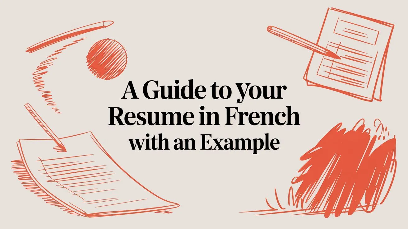 Resume in French: Complete Guide with Example and Template - StoryCV Blog