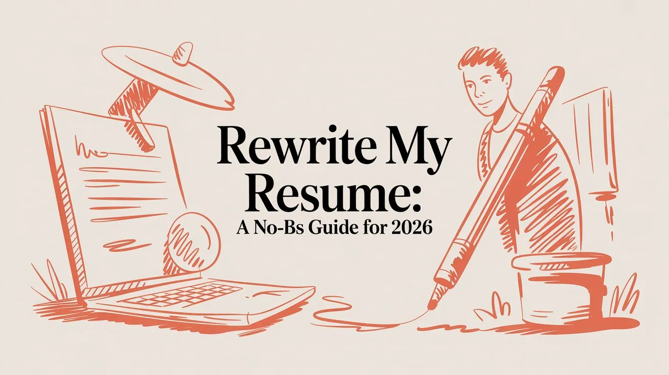 Rewrite My Resume: A No-BS Guide for 2026 - StoryCV Blog
