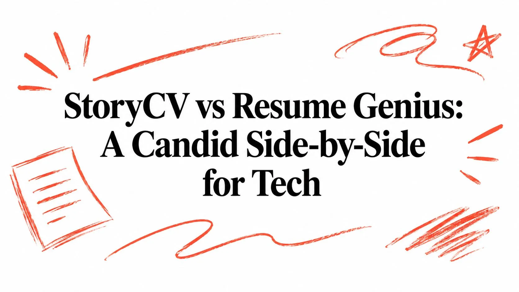 StoryCV vs Resume Genius: A Candid Side-by-Side for Tech - StoryCV Blog