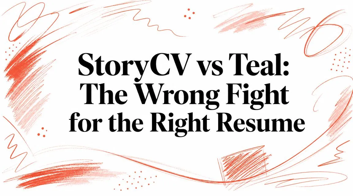 StoryCV vs Teal: The Wrong Fight for the Right Resume - StoryCV Blog