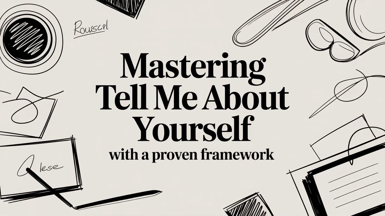Mastering Tell Me About Yourself With a Proven Framework - StoryCV Blog