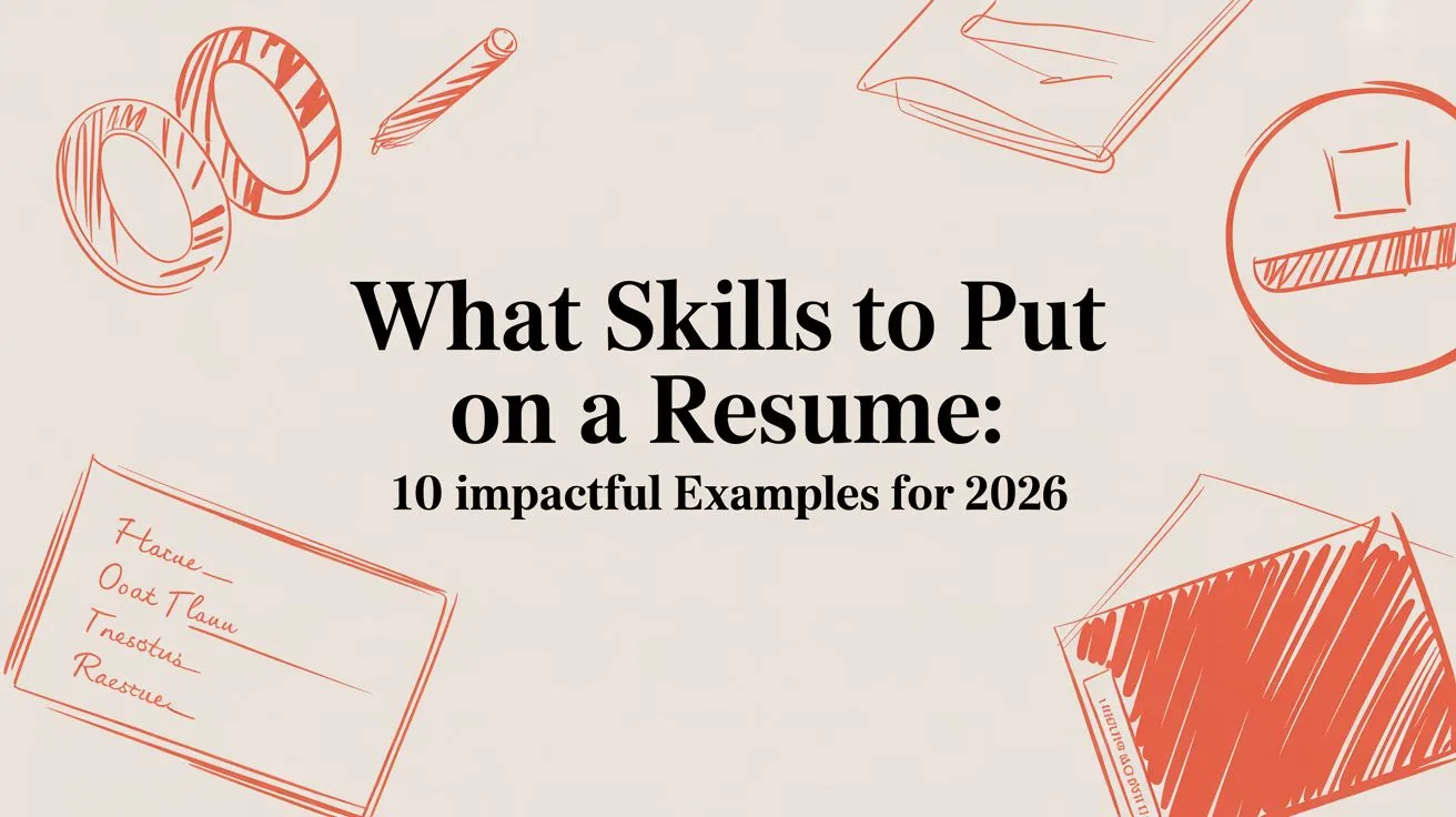 What Skills to Put on a Resume: 10 Impactful Examples for 2026 - StoryCV Blog