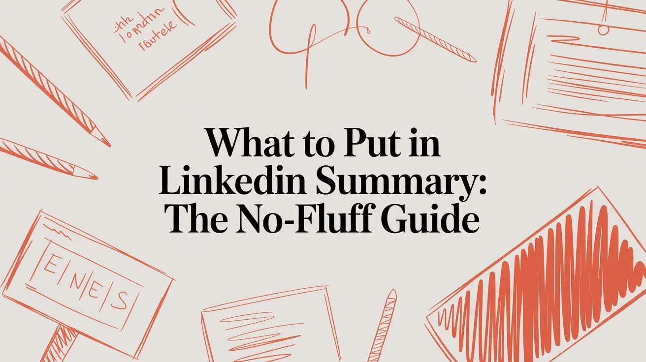 What to Put in LinkedIn Summary: The No-Fluff Guide - StoryCV Blog